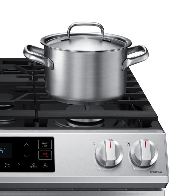 Samsung 6.0 cu. ft. Smart Slidein Gas Range & Reviews Wayfair